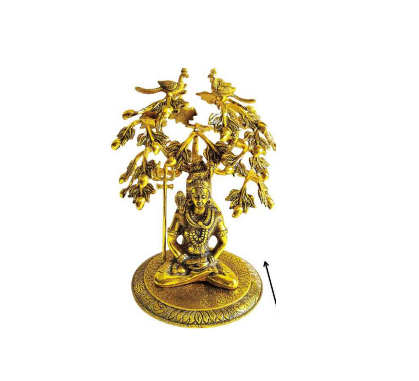 Lord Shiva Idol Under peacock Tree