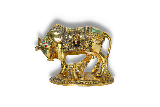 Cow Idol Under peacock Tree